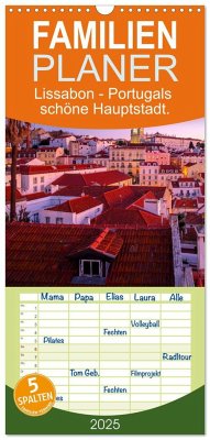 Familienplaner 2025 - Lissabon - Portugals schöne Hauptstadt. mit 5 Spalten (Wandkalender, 21 x 45 cm) CALVENDO