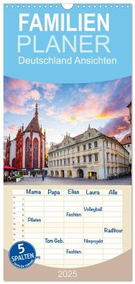 Familienplaner 2025 - Deutschland Ansichten mit 5 Spalten (Wandkalender, 21 x 45 cm) CALVENDO