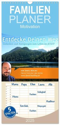 Familienplaner 2025 - Entdecke Deinen Weg! mit 5 Spalten (Wandkalender, 21 x 45 cm) CALVENDO