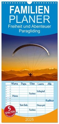 Familienplaner 2025 - Freiheit und Abenteuer - Paragliding mit 5 Spalten (Wandkalender, 21 x 45 cm) CALVENDO - Calvendo;Roder, Peter