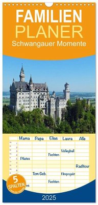 Familienplaner 2025 - Schwangauer Momente mit 5 Spalten (Wandkalender, 21 x 45 cm) CALVENDO