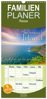 Familienplaner 2025 - Sehnsucht Irland - Éire mit 5 Spalten (Wandkalender, 21 x 45 cm) CALVENDO - Calvendo;Sattler, Stefan