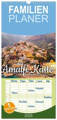 Familienplaner 2025 - Amalfi Küste - Italiens wunderschöner Küstenabschnitt. mit 5 Spalten (Wandkalender, 21 x 45 cm) CALVENDO