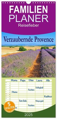 Familienplaner 2025 - Verzaubernde Provence mit 5 Spalten (Wandkalender, 21 x 45 cm) CALVENDO - Calvendo;LianeM