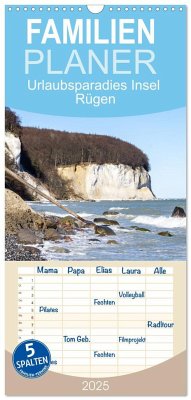 Familienplaner 2025 - Urlaubsparadies Insel Rügen mit 5 Spalten (Wandkalender, 21 x 45 cm) CALVENDO