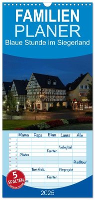 Familienplaner 2025 - Blaue Stunde im Siegerland mit 5 Spalten (Wandkalender, 21 x 45 cm) CALVENDO - Calvendo;Foto / Alexander Schneider, Schneider