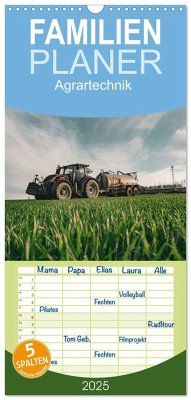 Familienplaner 2025 - Agrartechnik mit 5 Spalten (Wandkalender, 21 x 45 cm) CALVENDO
