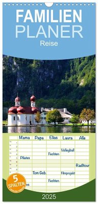 Familienplaner 2025 - Grüß Gott am Königssee mit 5 Spalten (Wandkalender, 21 x 45 cm) CALVENDO - Calvendo;Wilczek, Dieter-M.