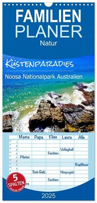 Familienplaner 2025 - Küstenparadies - Noosa Nationalpark Australien mit 5 Spalten (Wandkalender, 21 x 45 cm) CALVENDO - Calvendo;Busse, Alexander