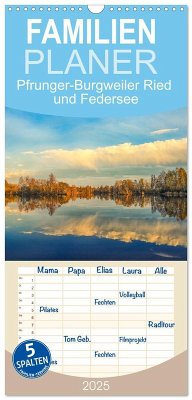 Familienplaner 2025 - Pfrunger-Burgweiler Ried und Federsee mit 5 Spalten (Wandkalender, 21 x 45 cm) CALVENDO - Calvendo;Horn, Christine