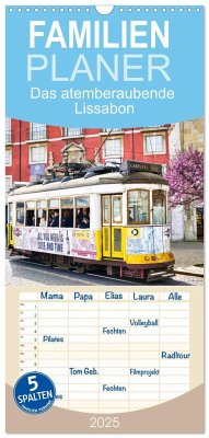 Familienplaner 2025 - Das atemberaubende Lissabon mit 5 Spalten (Wandkalender, 21 x 45 cm) CALVENDO - Calvendo;Rogalski, Solveig