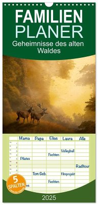 Familienplaner 2025 - Geheimnisse des alten Waldes mit 5 Spalten (Wandkalender, 21 x 45 cm) CALVENDO - Calvendo