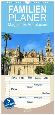 Familienplaner 2025 - Magisches Andalusien mit 5 Spalten (Wandkalender, 21 x 45 cm) CALVENDO