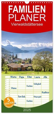 Familienplaner 2025 - Vierwaldstättersee mit 5 Spalten (Wandkalender, 21 x 45 cm) CALVENDO