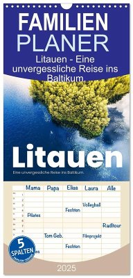 Familienplaner 2025 - Litauen - Eine unvergessliche Reise ins Baltikum. mit 5 Spalten (Wandkalender, 21 x 45 cm) CALVENDO