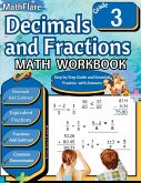 Decimals and Fractions Math Workbook 3rd Grade