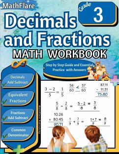 Decimals and Fractions Math Workbook 3rd Grade - Publishing, Mathflare
