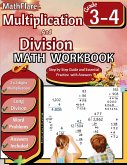 Multiplication and Division Math Workbook 3rd and 4th Grade
