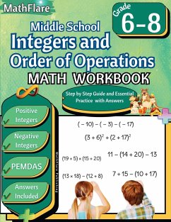 Integers and Order of Operations Math Workbook 6th to 8th Grade - Publishing, Mathflare