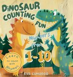 Dinosaur counting fun for Kids with Numbers from 1-10