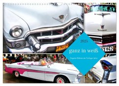 Ganz in Weiß - Elegante Oldtimer der Fünfziger Jahre (Wandkalender 2025 DIN A3 quer), CALVENDO Monatskalender