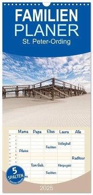 Familienplaner 2025 - St. Peter-Ording mit 5 Spalten (Wandkalender, 21 x 45 cm) CALVENDO - Calvendo;Nordbilder