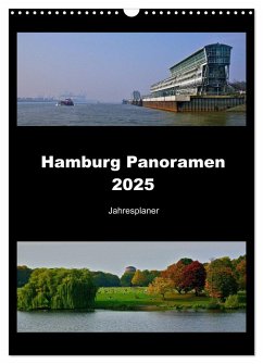 Hamburg Panoramen 2025 ¿ Jahresplaner (Wandkalender 2025 DIN A3 hoch), CALVENDO Monatskalender