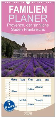 Familienplaner 2025 - Provence, der sinnliche Süden Frankreichs mit 5 Spalten (Wandkalender, 21 x 45 cm) CALVENDO