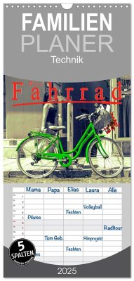 Familienplaner 2025 - Mein Fahrrad mit 5 Spalten (Wandkalender, 21 x 45 cm) CALVENDO - Calvendo;Roder, Peter