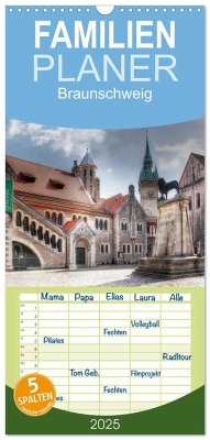 Familienplaner 2025 - Braunschweig mit 5 Spalten (Wandkalender, 21 x 45 cm) CALVENDO