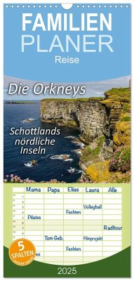 Familienplaner 2025 - Die Orkneys - Schottlands nördliche Inseln mit 5 Spalten (Wandkalender, 21 x 45 cm) CALVENDO