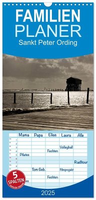 Familienplaner 2025 - Sankt Peter Ording mit 5 Spalten (Wandkalender, 21 x 45 cm) CALVENDO