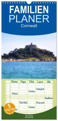 Familienplaner 2025 - Cornwall mit 5 Spalten (Wandkalender, 21 x 45 cm) CALVENDO