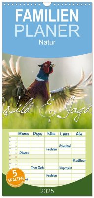 Familienplaner 2025 - Emotionale Momente: Wild und Jagd. mit 5 Spalten (Wandkalender, 21 x 45 cm) CALVENDO