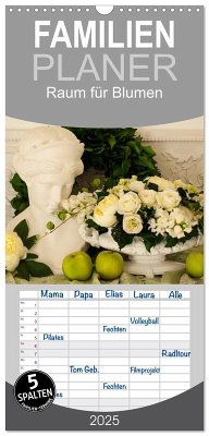 Familienplaner 2025 - Raum für Blumen mit 5 Spalten (Wandkalender, 21 x 45 cm) CALVENDO