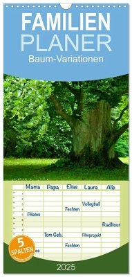 Familienplaner 2025 - Baum-Variationen mit 5 Spalten (Wandkalender, 21 x 45 cm) CALVENDO