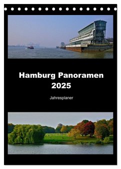 Hamburg Panoramen 2025 ¿ Jahresplaner (Tischkalender 2025 DIN A5 hoch), CALVENDO Monatskalender