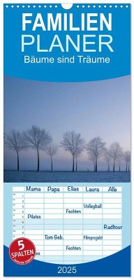 Familienplaner 2025 - Bäume sind Träume mit 5 Spalten (Wandkalender, 21 x 45 cm) CALVENDO