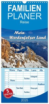 Familienplaner 2025 - Mein Werdenfelser Land mit 5 Spalten (Wandkalender, 21 x 45 cm) CALVENDO