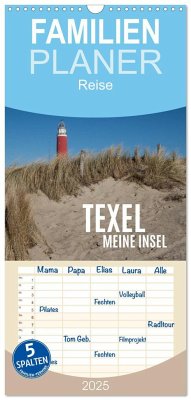 Familienplaner 2025 - Texel - Meine Insel mit 5 Spalten (Wandkalender, 21 x 45 cm) CALVENDO