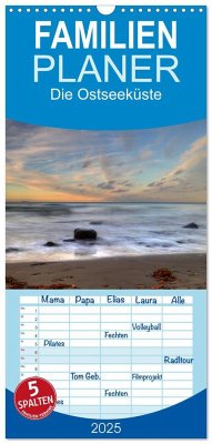 Familienplaner 2025 - Die Ostseeküste mit 5 Spalten (Wandkalender, 21 x 45 cm) CALVENDO