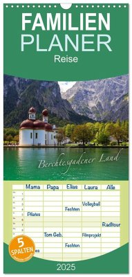 Familienplaner 2025 - Berchtesgadener Land mit 5 Spalten (Wandkalender, 21 x 45 cm) CALVENDO
