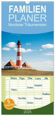 Familienplaner 2025 - Nordsee Träumereien mit 5 Spalten (Wandkalender, 21 x 45 cm) CALVENDO