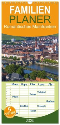 Familienplaner 2025 - Romantisches Mainfranken mit 5 Spalten (Wandkalender, 21 x 45 cm) CALVENDO