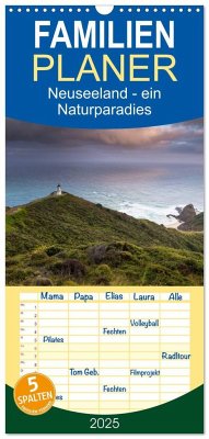 Familienplaner 2025 - Neuseeland - ein Naturparadies mit 5 Spalten (Wandkalender, 21 x 45 cm) CALVENDO - Calvendo;Kalender365.com