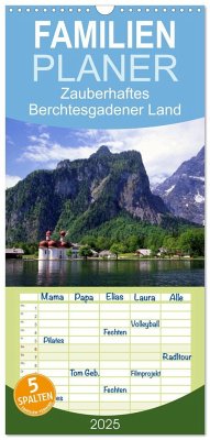 Familienplaner 2025 - Zauberhaftes Berchtesgadener Land mit 5 Spalten (Wandkalender, 21 x 45 cm) CALVENDO
