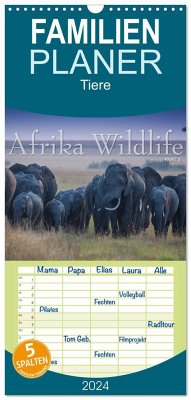 Familienplaner 2025 - Emotionale Momente: Afrika Wildlife. Part 3. mit 5 Spalten (Wandkalender, 21 x 45 cm) CALVENDO - Calvendo;Gerlach GDT, Ingo