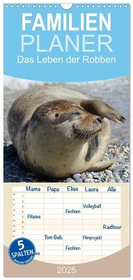 Familienplaner 2025 - Das Leben der Robben mit 5 Spalten (Wandkalender, 21 x 45 cm) CALVENDO