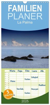 Familienplaner 2025 - La Palma mit 5 Spalten (Wandkalender, 21 x 45 cm) CALVENDO