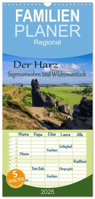 Familienplaner 2025 - Der Harz - Sagenumwoben und Wildromantisch mit 5 Spalten (Wandkalender, 21 x 45 cm) CALVENDO - Calvendo;LianeM